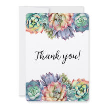 Suculenta Colorida Obrigado