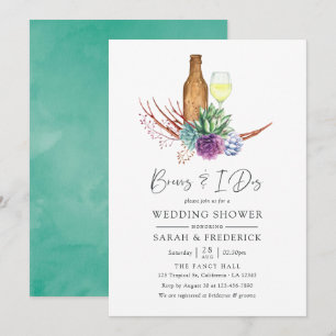 Convites Suculentes De Aquarelas Irrompem Antes Do I Dos