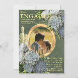 Convites Suculentos matizes de Blues pálidos