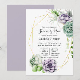 Convites Sucultivos Geométricos Bebê ou Chá de panela por C