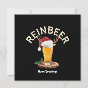 Convites Suéter de Natal Reinbeer Presente Engraçado de Cer