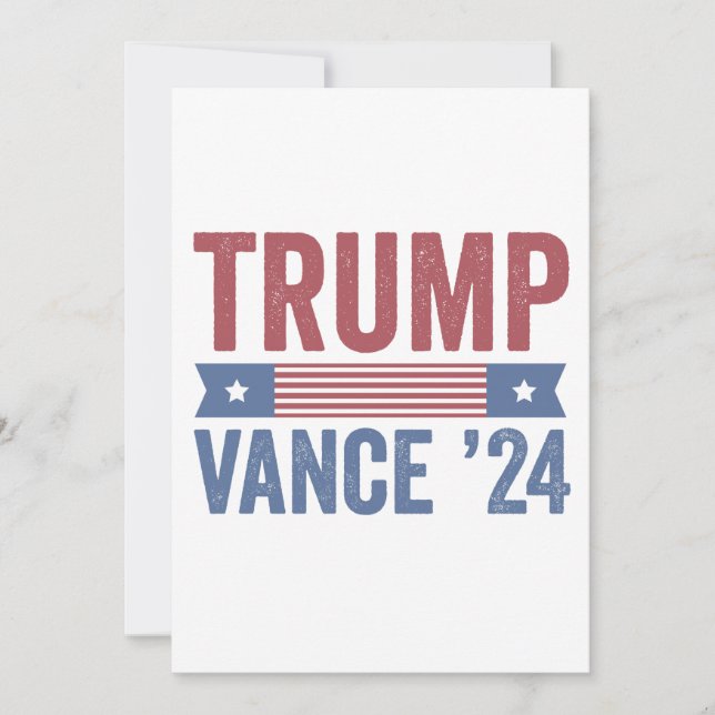 Convites Suéter Feio de Natal Eleição Trump Vance (Frente)