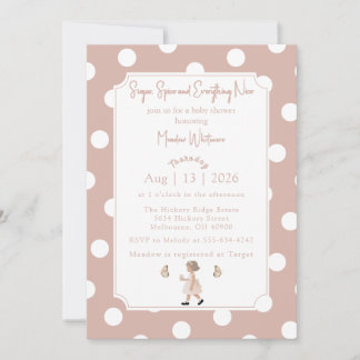 Convites Sugar, Spice & Everything Nice - Invitation