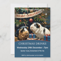 Suínos-guineis e Árvore de Natal