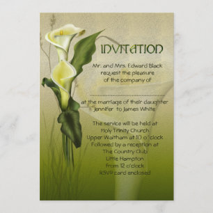 Convites Suite de Casamento de Calla Branco