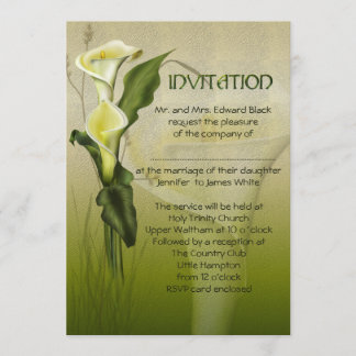 Convites Suite de Casamento de Calla Branco