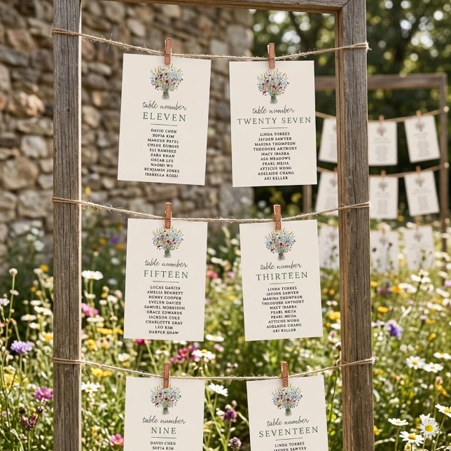 Convites Suite de Casamento de Flores Silvestres Gráfico de (Criador carregado)