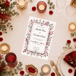 Convites Suite de Casamento Floral Romântico