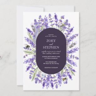 Convites Suite de lavandas Casamento de primavera Floral