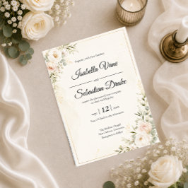 Convites Suíte de Noiva Floral Elegante