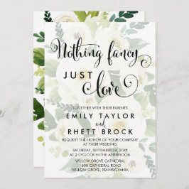 Convites Sul | Floral Sem Fecho Nada Rico Apenas Amor