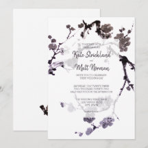 Sumi-e de flor de ameixa