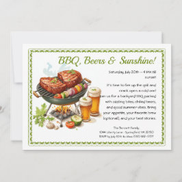 Convites Summer BBQ & Beer Party Invitation – Backyard Cook