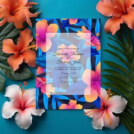 Convites Summer Beach Floral Wedding