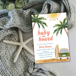 Convites Summer Boho Surf Beach Chá de fraldas