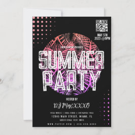 Convites Summer DJ Event Beach Party Bar Club Flyer