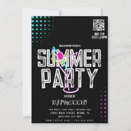 Convites Summer DJ Event Cocktail Party Bar Club Flyer