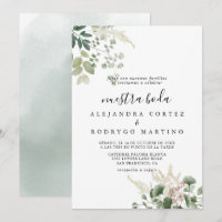 Summer Floral Green Foliage Nuestra Boda Wedding