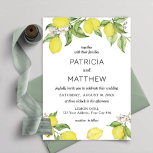 Convites Summer lemons Wedding Invitation