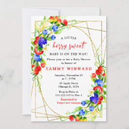 Convites Summer Mixed Berries Baby Shower