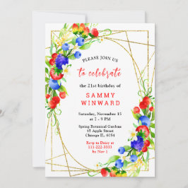 Convites Summer Mixed Berries Birthday