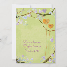 Convites Summer Romance Verde limão Wedding