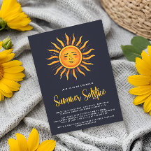 Summer Solstice Party Sun