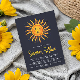Convites Summer Solstice Party Sun
