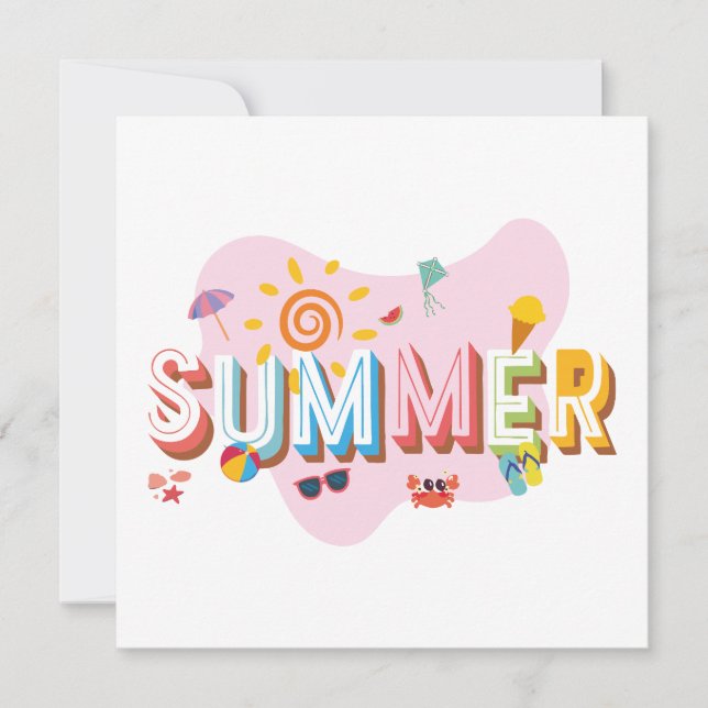 Convites Summer Vibes (Frente)