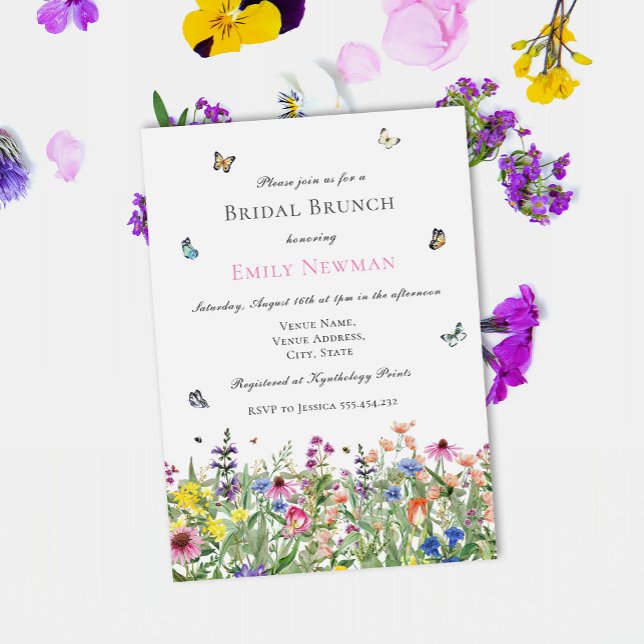 Convites Summer Watercolor Bridal Brunch (Criador carregado)