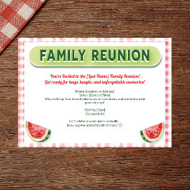 Convites Summer Watermelon Family Reunion