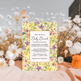 Convites Summer Wildflower Meadow Baby Brunch