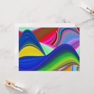 Convites Summerrainbow, Abstrato 3D Rainbowart