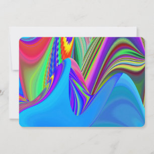 Convites Summersense, Abstrato 3D Rainbowart