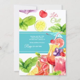 Convites Summertime de Chill de vamos