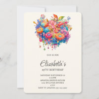 Summery Flower Whimsical Boho Birthday