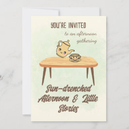 Convites Sun-drenched Afternoon Invitation-Cozy Tea & Story