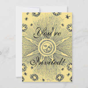 Convites Sun Stars Antiguamente Night Sky Medieval Zodieval