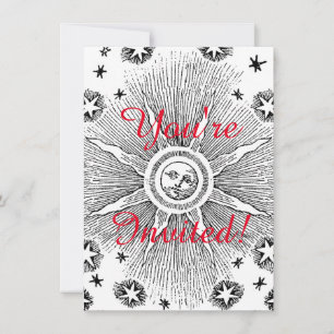 Convites Sun Stars Antiguamente Night Sky Medieval Zodieval