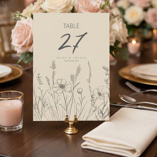 Convites Sun-Washed Garden Border Wedding ID1283 (Criador carregado)