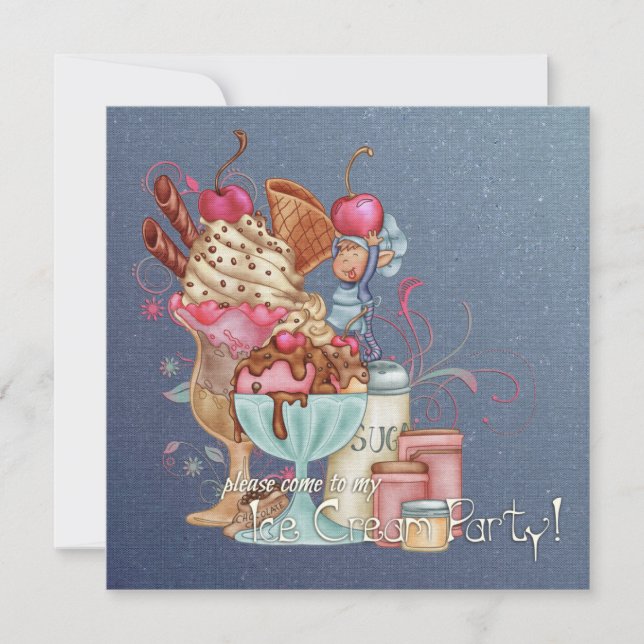 Convites Sundae Chef (Frente)