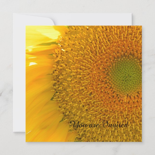 Convites Sunflower Birday (Frente)