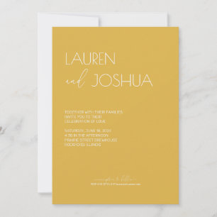 Convites Sunflower ・ Moderno Casamento de Script Minimalist