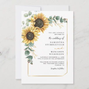 Convites Sunflower Wedding