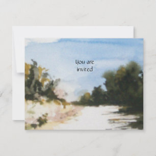 Convites SUNNY COUNTRYSIDE NO gelo TUSCÂNICO