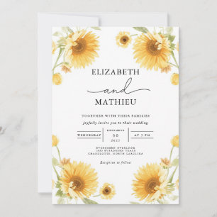 Convites Sunny Floral Archway Wedding