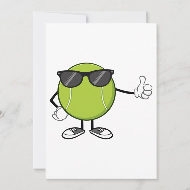 Convites Sunny Tênis Ball (Frente)