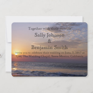 Convites Sunrise Beach Wedding