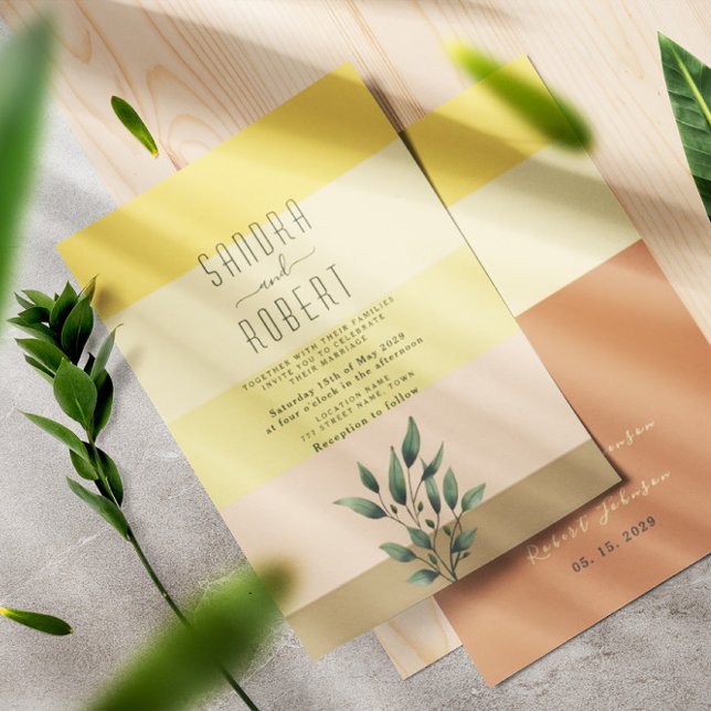 Convites Sunrise Boho Terracotta Wedding (Criador carregado)