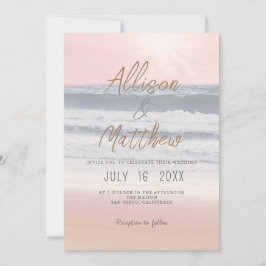Convites Sunset Beach Wedding | Seaside Wedding